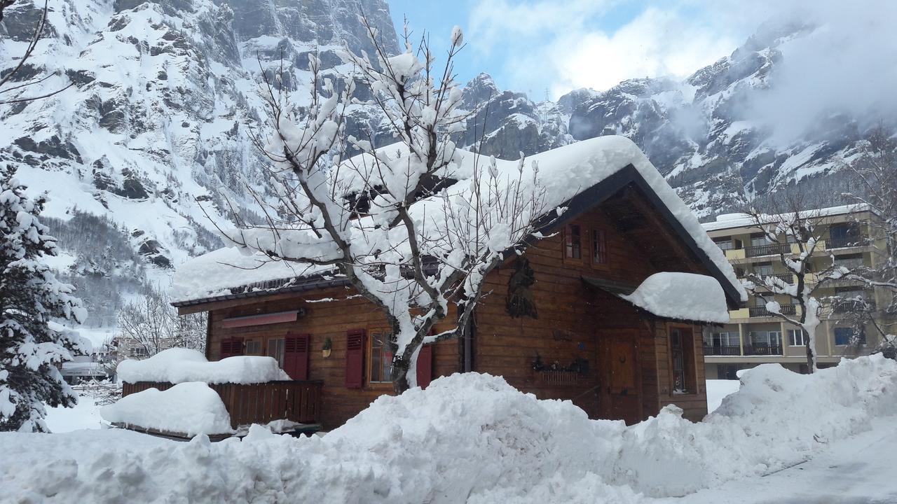 Studio Noyer C Leukerbad Esterno foto